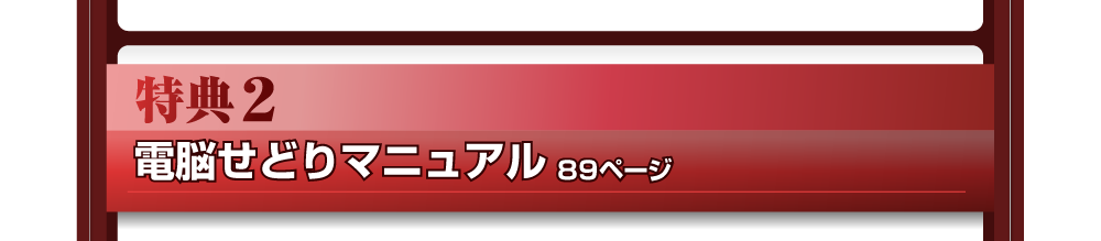 特典２　電脳せどりマニュアル　89ページ